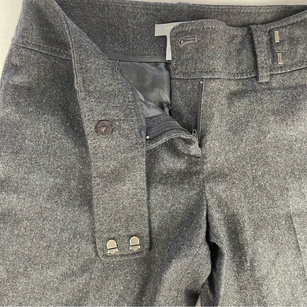 Ann Taylor Lindsay Wool Cashmere Pants Trousers Gray Size 2 Petite - Picture 9 of 13